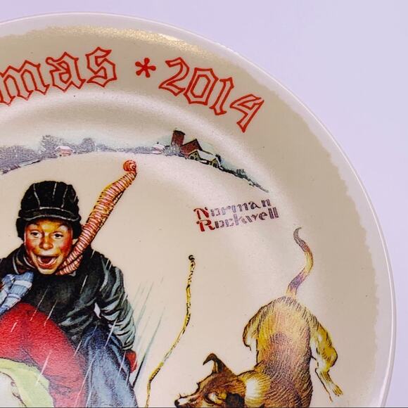 Norman Rockwell Young Love: Sledding Christmas - Picture 3 of 10
